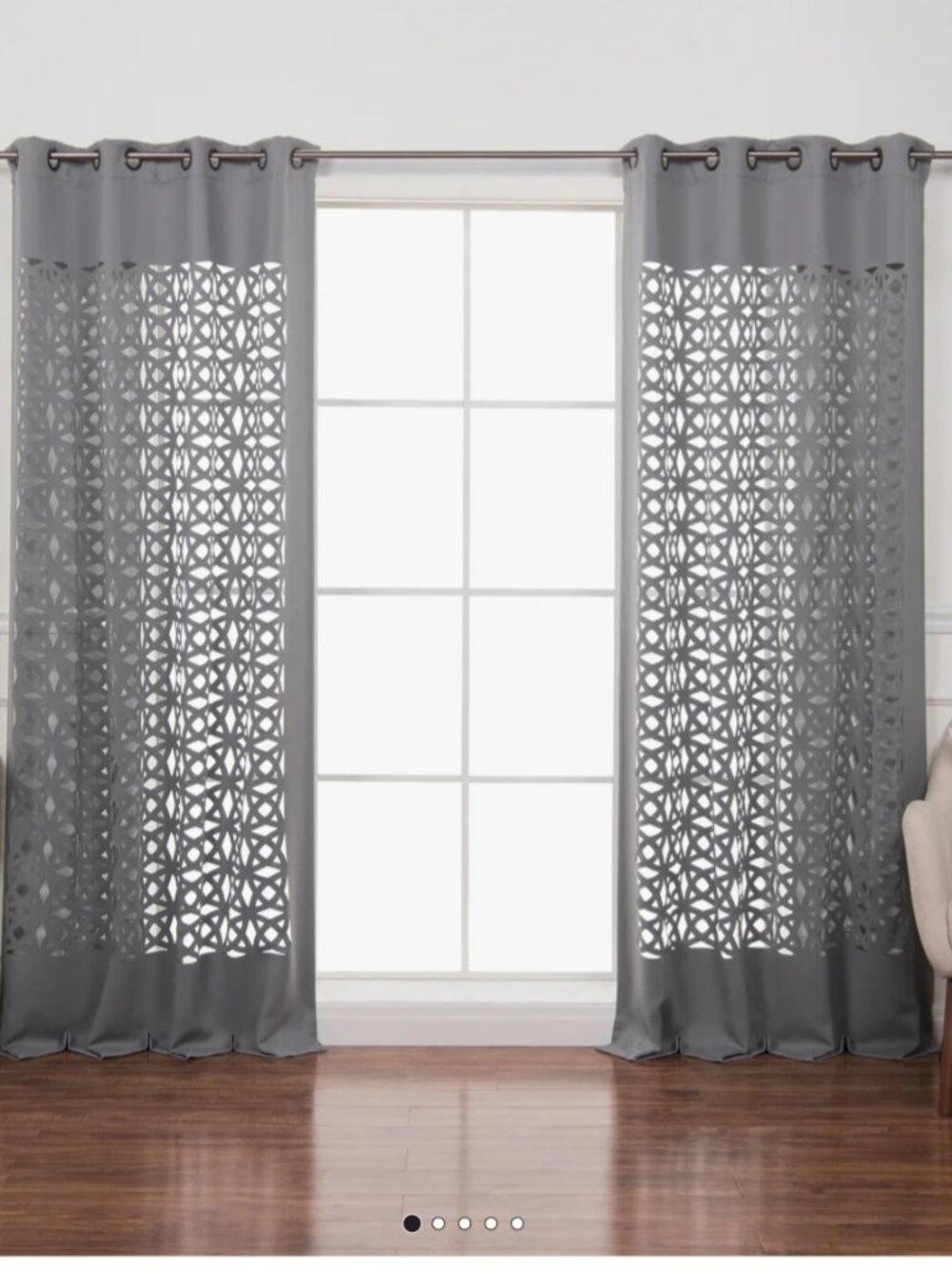 Curtains grey set of 2 New in original package.